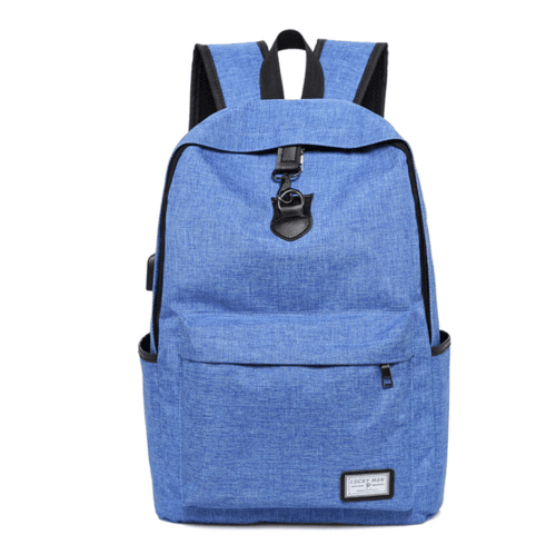 image-High Quality Grey Anti Theft Backpack