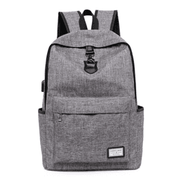 image-High Quality Grey Anti Theft Backpack