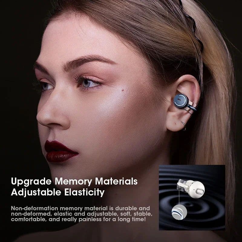 image-Wireless Bluetooth5.3 Earphones Earclip TWS Bone Conduction Headphones