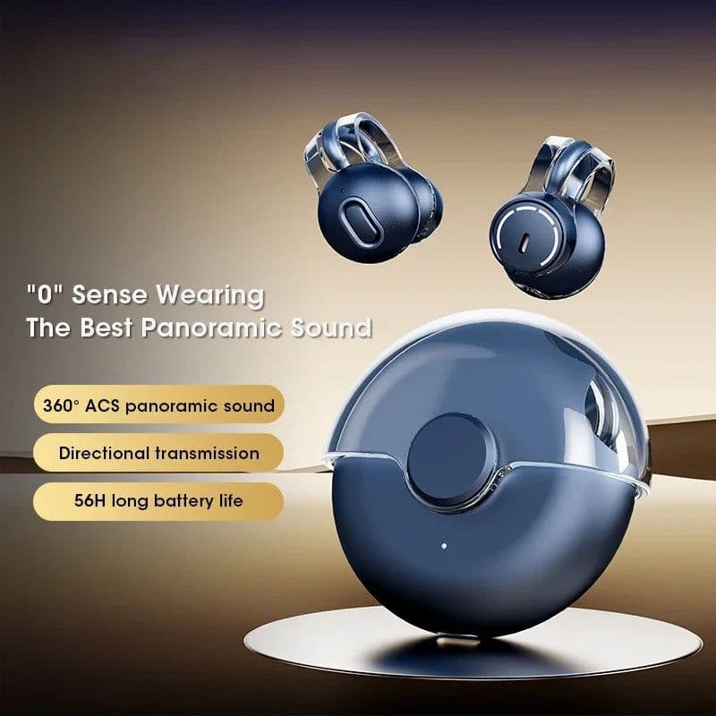 image-Wireless Bluetooth5.3 Earphones Earclip TWS Bone Conduction Headphones