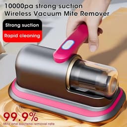 image-10kPa Handheld Mattress Vacuum Mite Remover Cordless Cleaner for Home