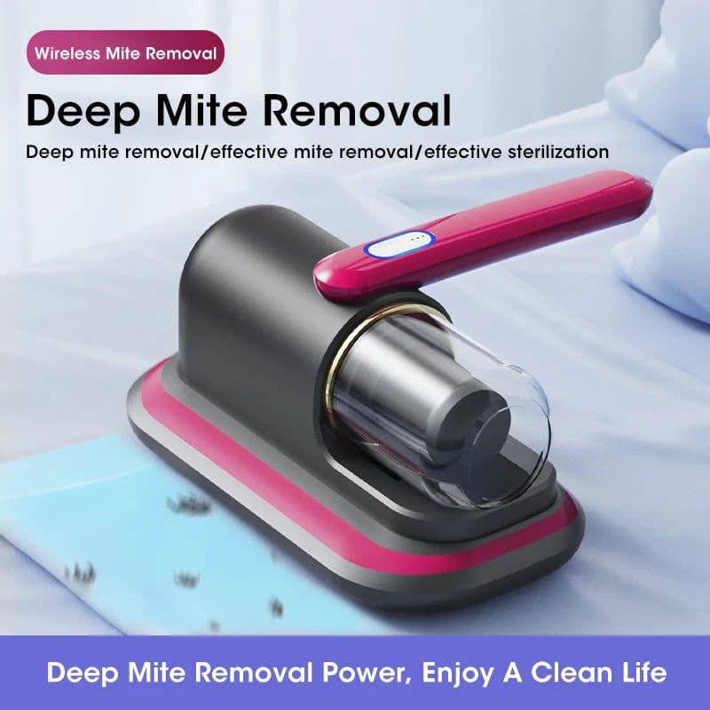 image-10kPa Handheld Mattress Vacuum Mite Remover Cordless Cleaner for Home