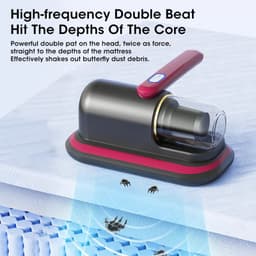 image-10kPa Handheld Mattress Vacuum Mite Remover Cordless Cleaner for Home