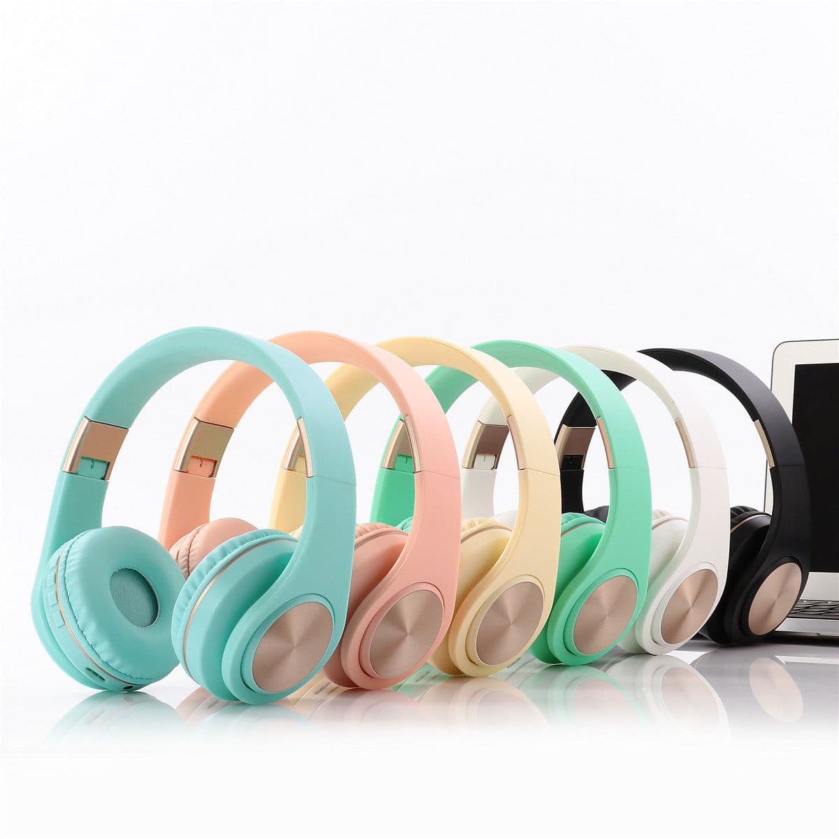 image-Head-mounted Sports Mobile Headphone Wireless Bluetooth