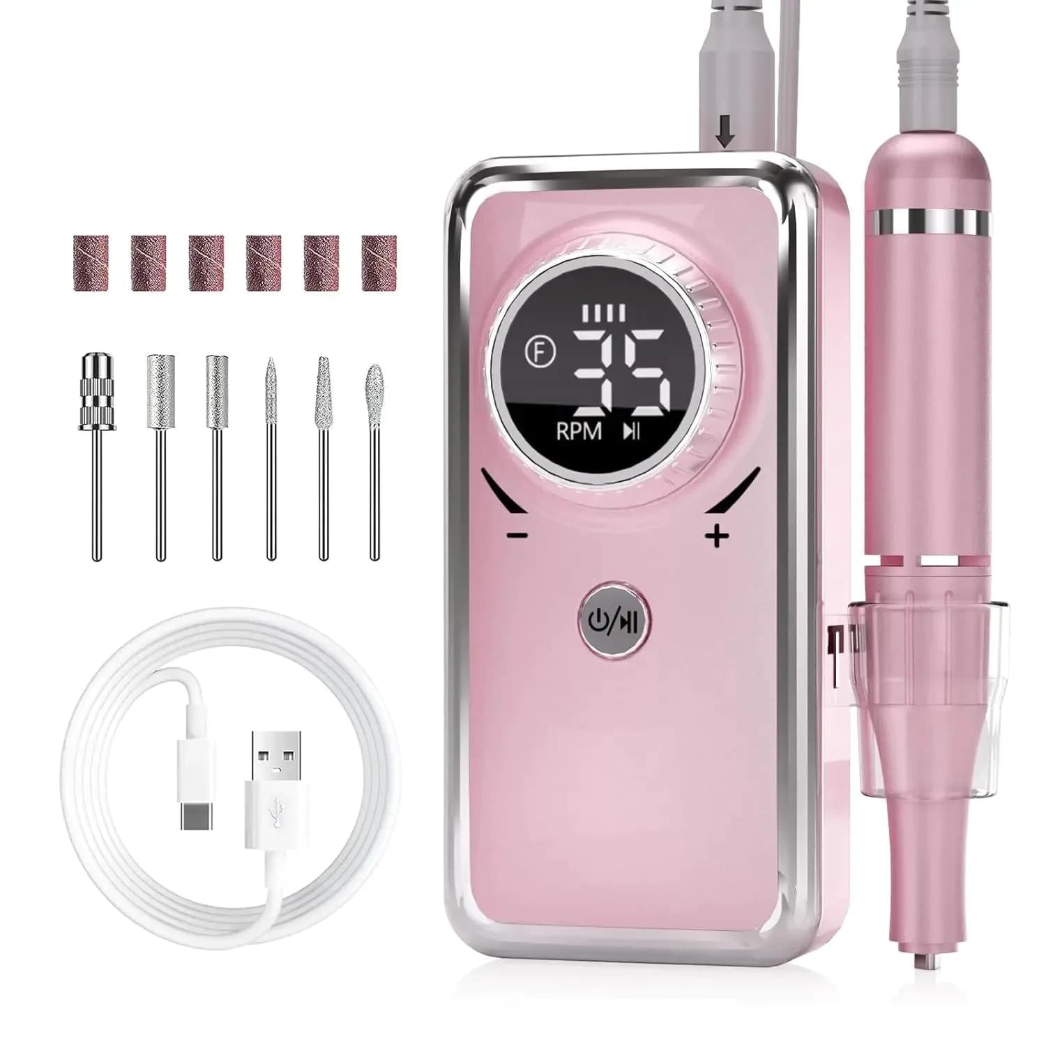 image-35000RPM Electric Nail Drill Machine for Professional Nails Portable