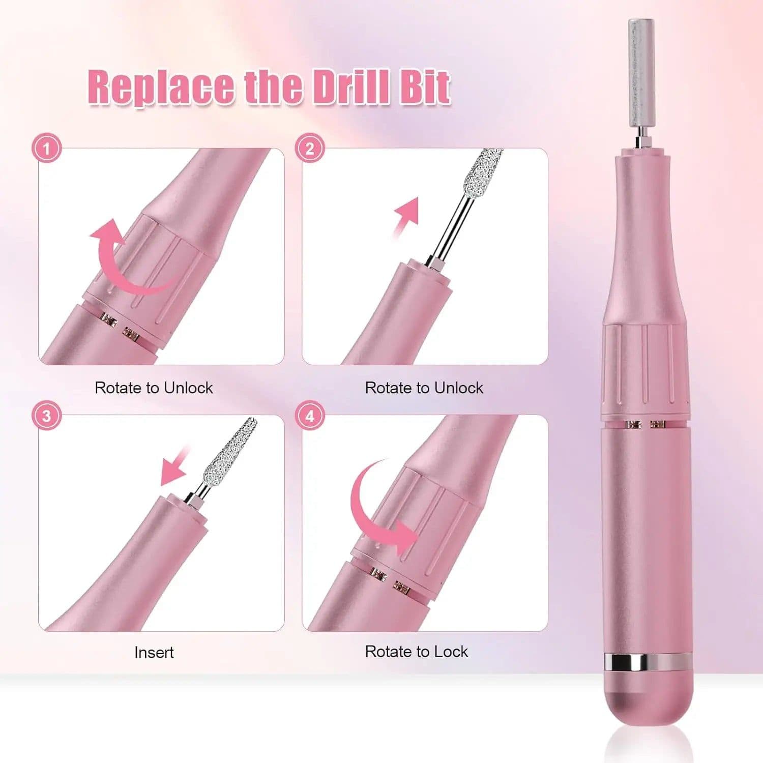 image-35000RPM Electric Nail Drill Machine for Professional Nails Portable