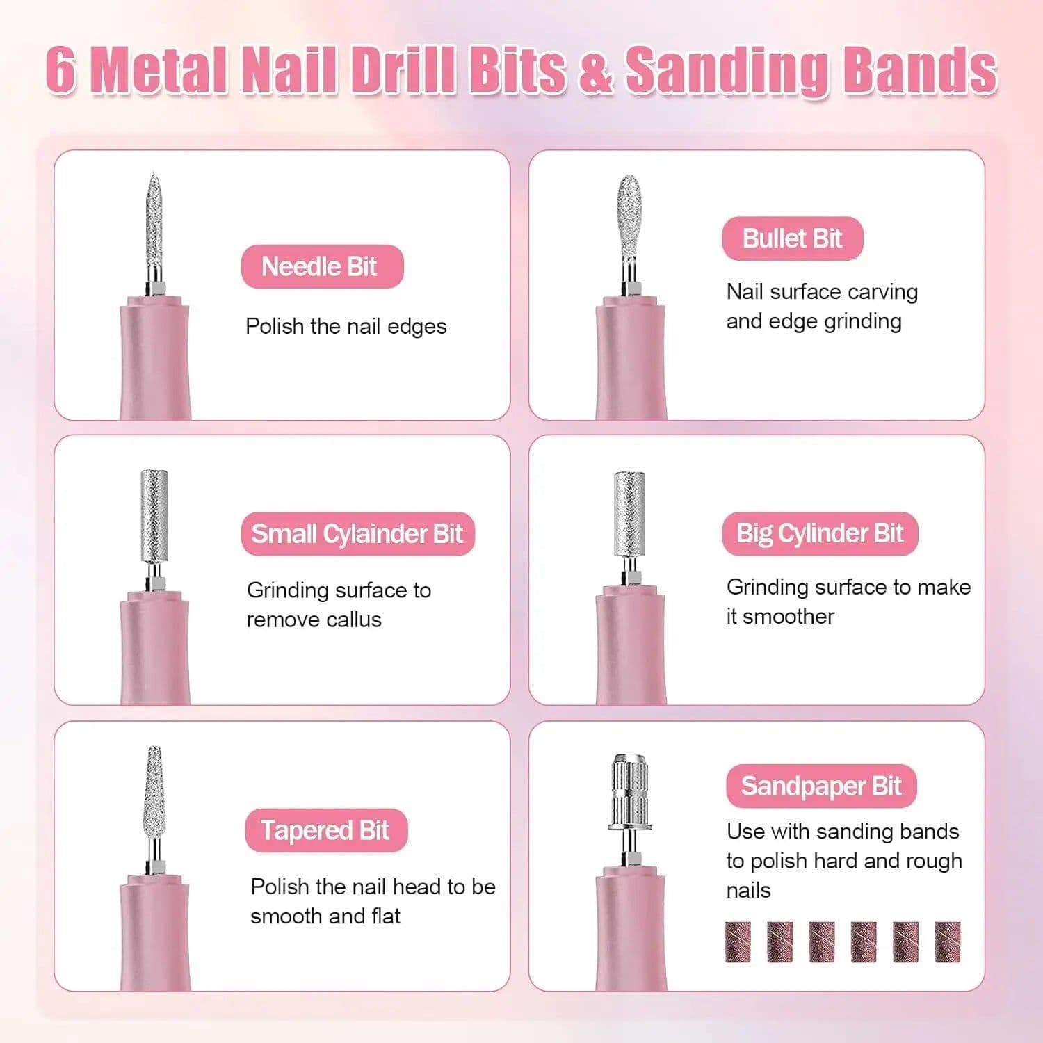 image-35000RPM Electric Nail Drill Machine for Professional Nails Portable