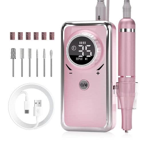 image-35000RPM Electric Nail Drill Machine for Professional Nails Portable
