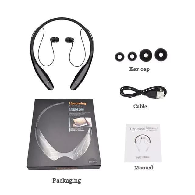 image-Neck Style Wireless Sports Stereo Bluetooth Headphones