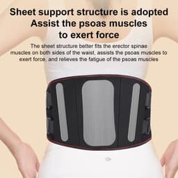 image-Electric Heating Waist Massage Belt Back Support Warm Hot Compress
