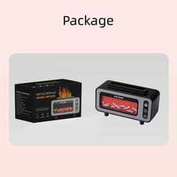 image-Fireplace Diffuser 7 Colors LED Ultrasonic Aroma Essential Oil 3D
