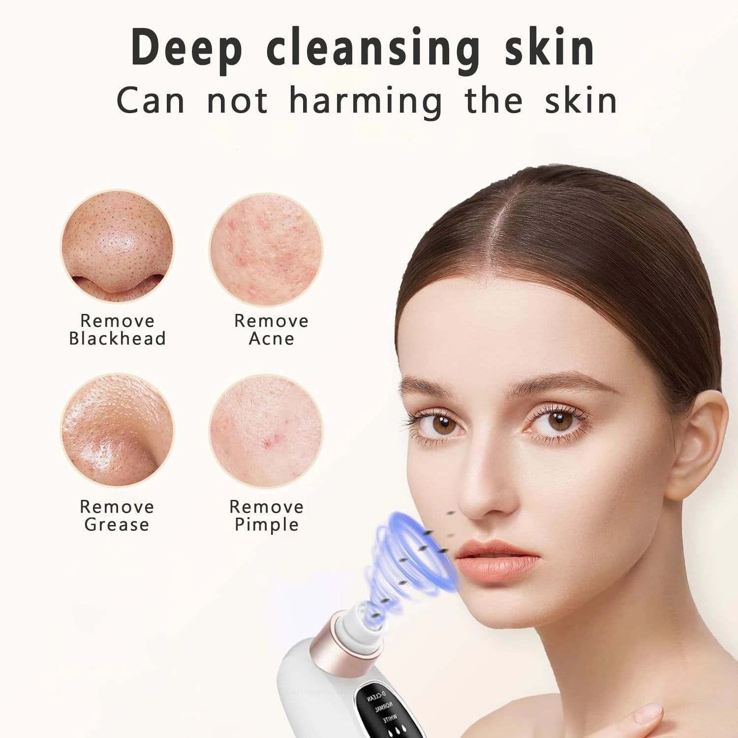 image-Blackhead Remover Pore Vacuum Face Nose Deep Cleaning Electric Pimple