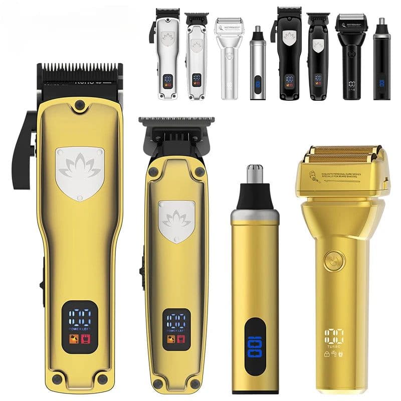 image-Professional Hair Clipper Set Men's Oil Head Carving Electric Push