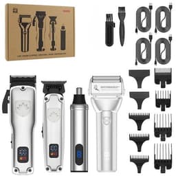 image-Professional Hair Clipper Set Men's Oil Head Carving Electric Push