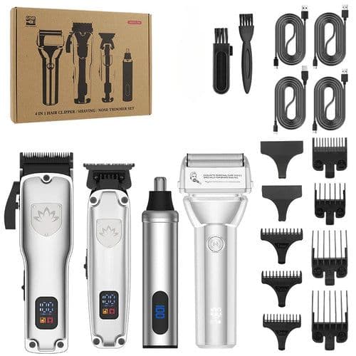 image-Professional Hair Clipper Set Men's Oil Head Carving Electric Push