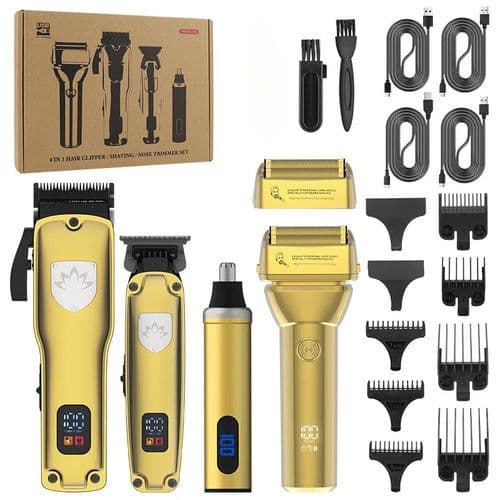 image-Professional Hair Clipper Set Men's Oil Head Carving Electric Push