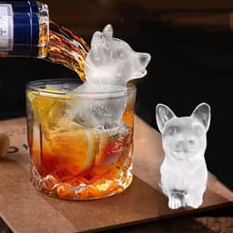 image-Silicond Ice Cube Whiskey Ice Ice Large Ice Cube Corgi Pet Dog