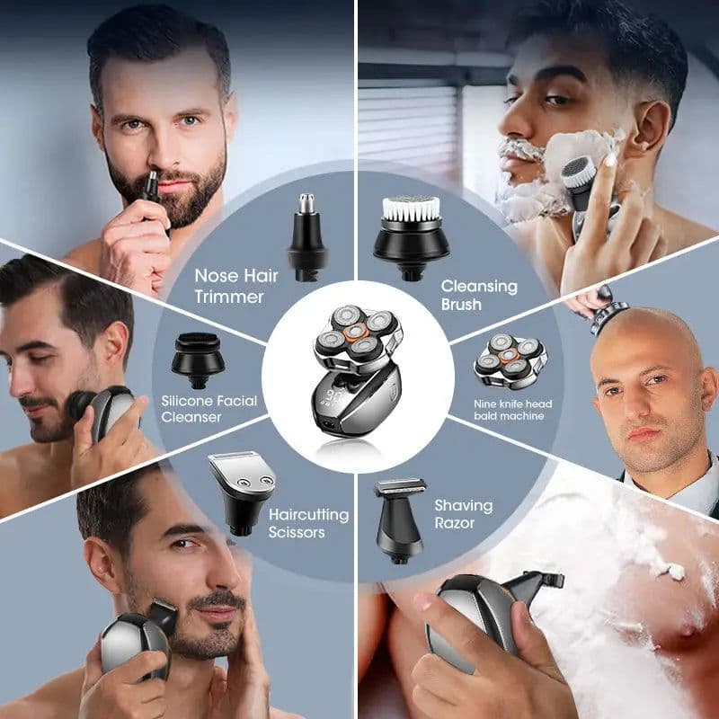 image-Head Shavers for Bald Men Shaver, 5 in 1 Electric Razor with
