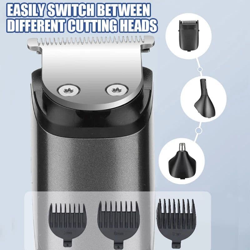 image-Four in 1 Multifunctional Men's Hair Clipper Beard Clipper Nose Hair