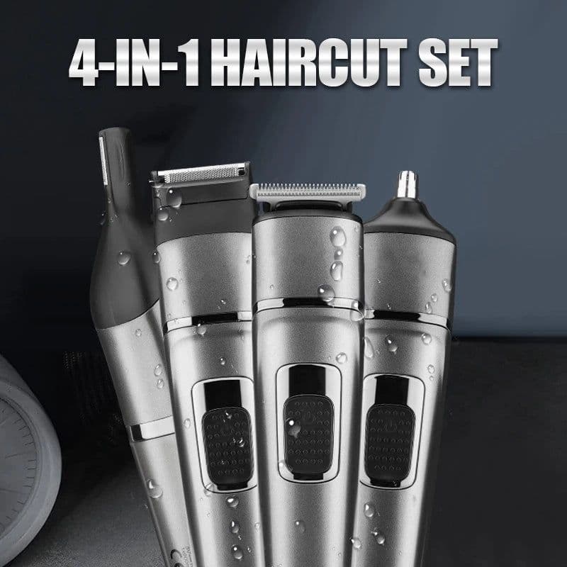 image-Four in 1 Multifunctional Men's Hair Clipper Beard Clipper Nose Hair