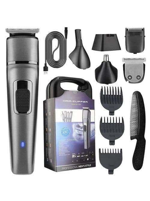 image-Four in 1 Multifunctional Men's Hair Clipper Beard Clipper Nose Hair