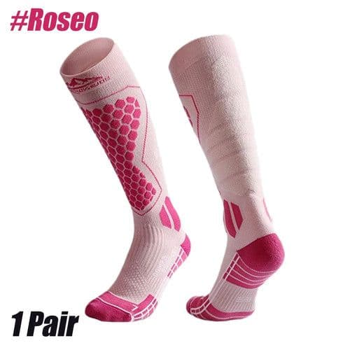 image-Wool Ski Sock for Men and Women Breathable Sports Socks Long Tube Snow