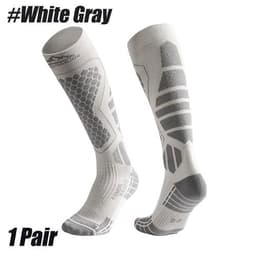 image-Wool Ski Sock for Men and Women Breathable Sports Socks Long Tube Snow