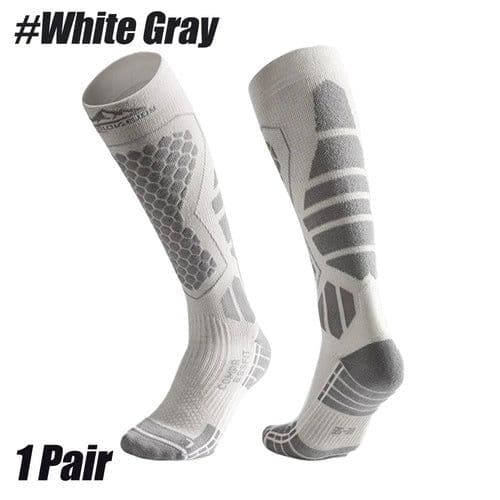 image-Wool Ski Sock for Men and Women Breathable Sports Socks Long Tube Snow