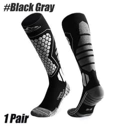 image-Wool Ski Sock for Men and Women Breathable Sports Socks Long Tube Snow