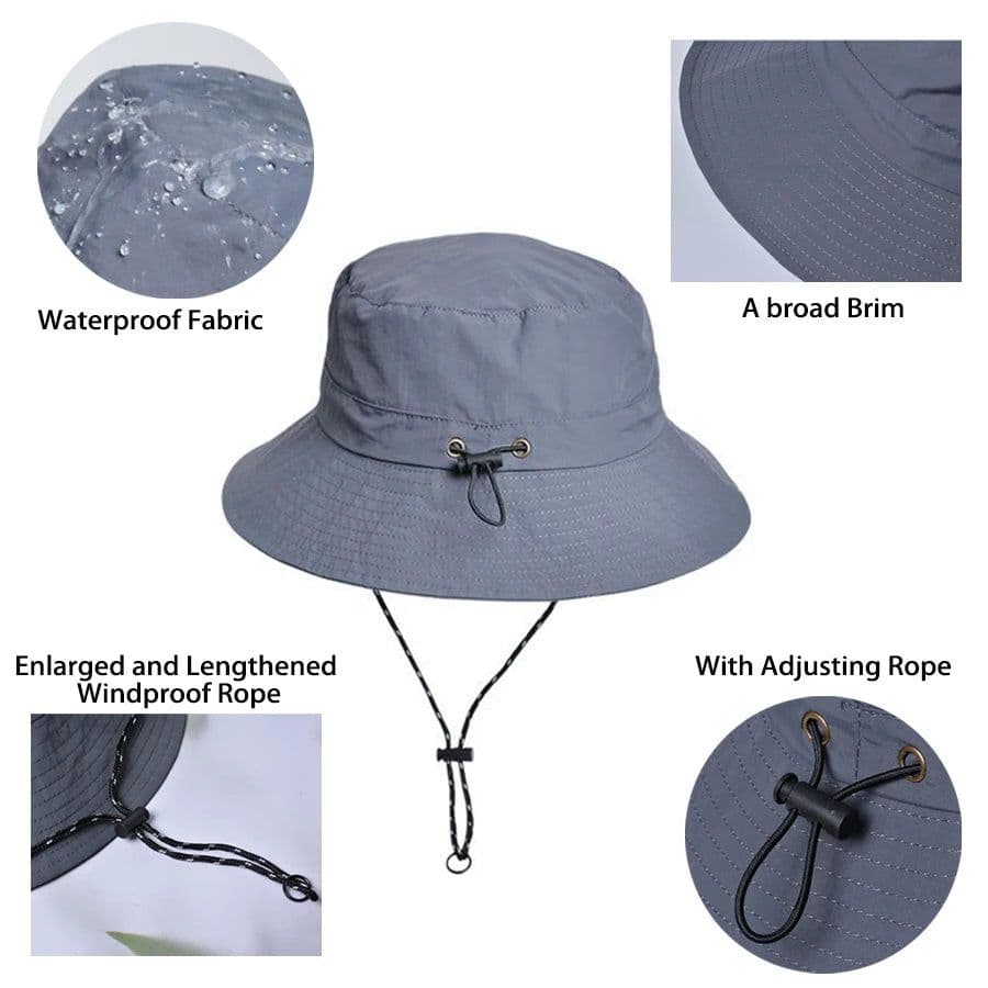 image-Sun Hat Quick Dry Waterproof Women Lightweight Fishing Hat with