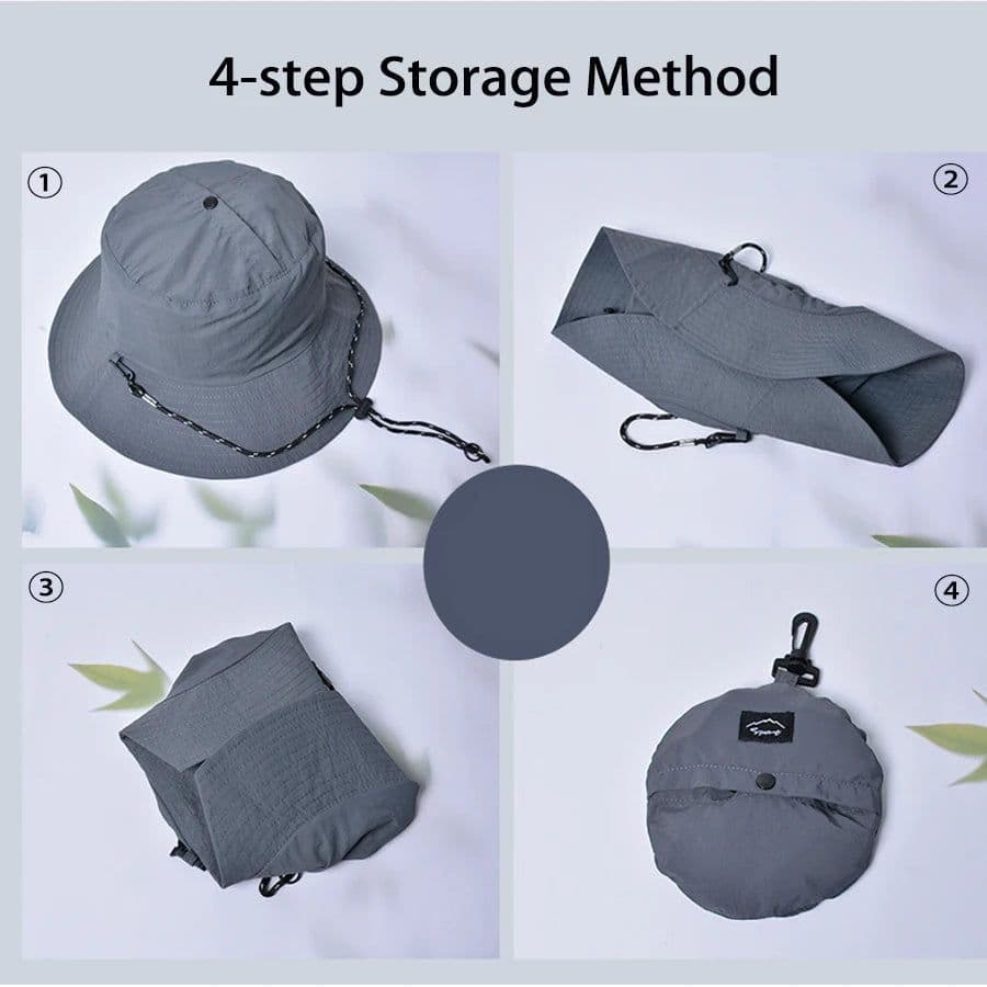 image-Sun Hat Quick Dry Waterproof Women Lightweight Fishing Hat with