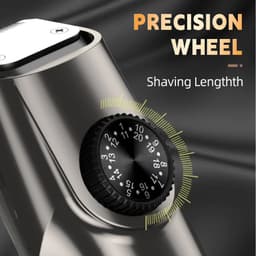 image-Vacuum Beard Trimmer for Men Adjustable Length with 2 Comb (1-20mm)