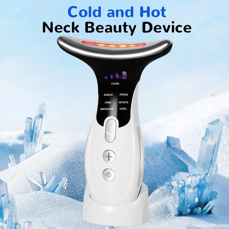 image-7 Colors Anti Wrinkle Facial Massager Neck Face Beauty Device Skin