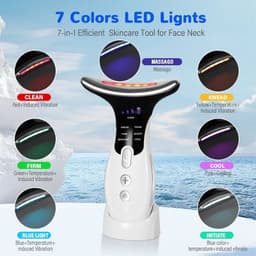 image-7 Colors Anti Wrinkle Facial Massager Neck Face Beauty Device Skin