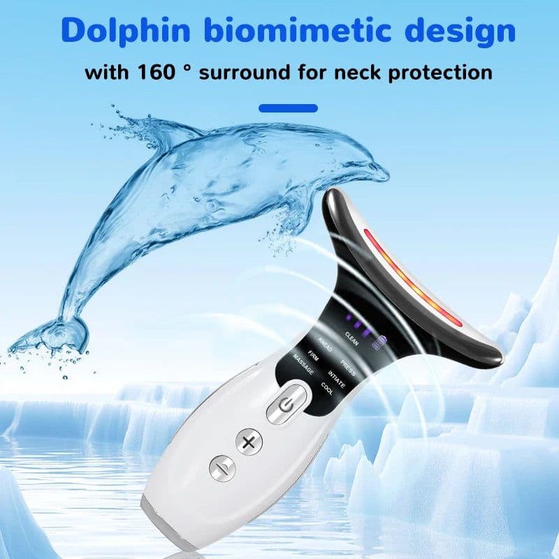 image-7 Colors Anti Wrinkle Facial Massager Neck Face Beauty Device Skin