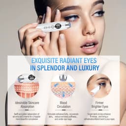 image-Electric Eye Massager Vibrating Beauty Device Color Light Heating