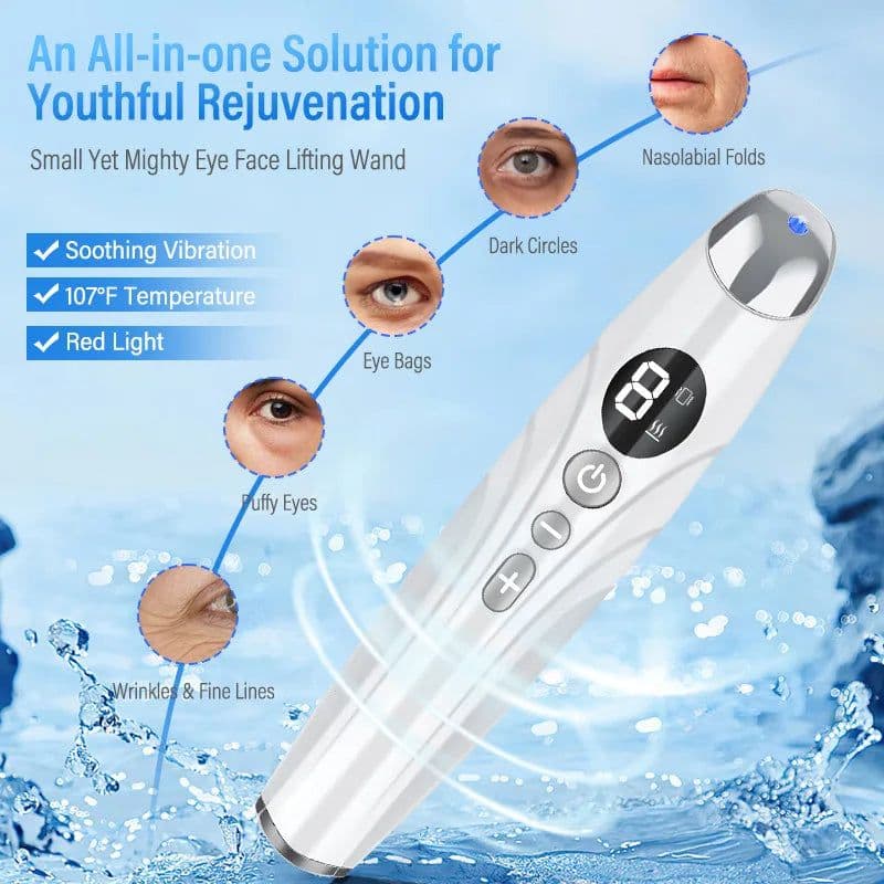image-Electric Eye Massager Vibrating Beauty Device Color Light Heating