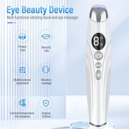 image-Electric Eye Massager Vibrating Beauty Device Color Light Heating