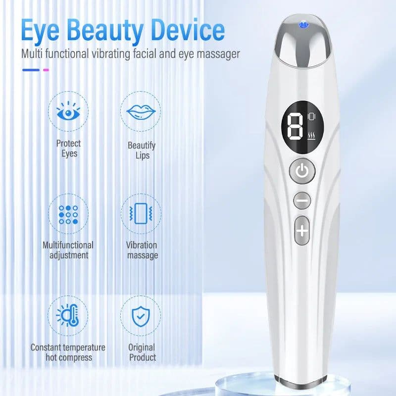 image-Electric Eye Massager Vibrating Beauty Device Color Light Heating