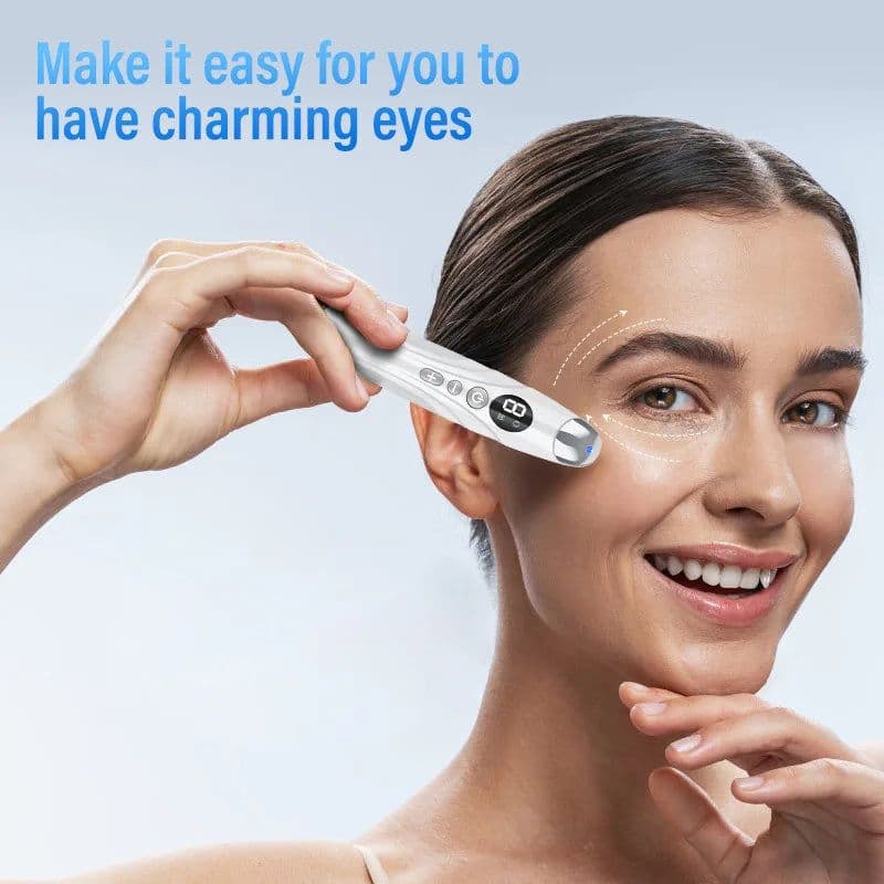 image-Electric Eye Massager Vibrating Beauty Device Color Light Heating