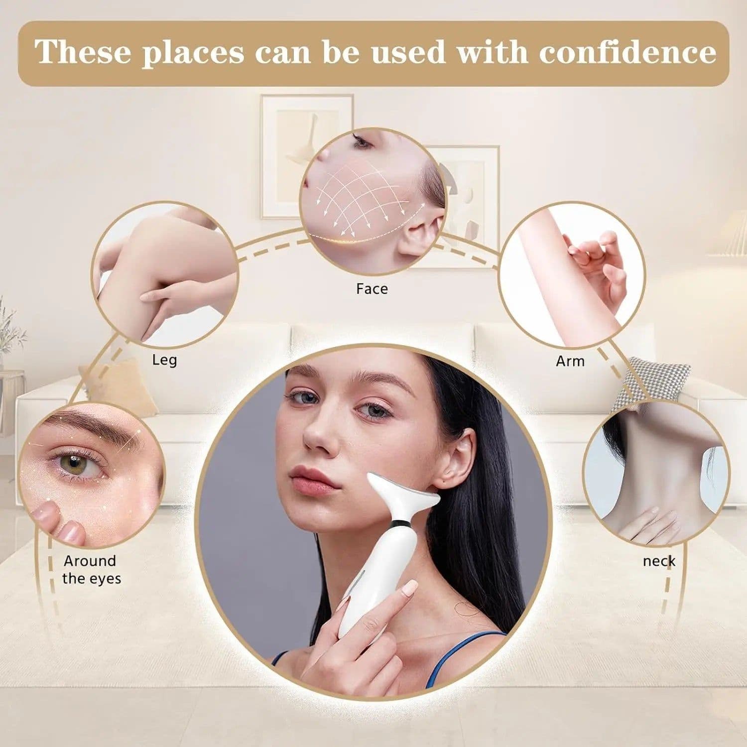 image-Neck Facial Massager Face Sculpting Tool with Rechargeable Base
