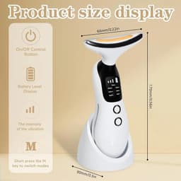 image-Neck Facial Massager Face Sculpting Tool with Rechargeable Base