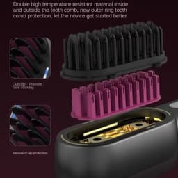 image-New Wireless Hair Straightener Shrink Design Type-C Straight Hair Comb
