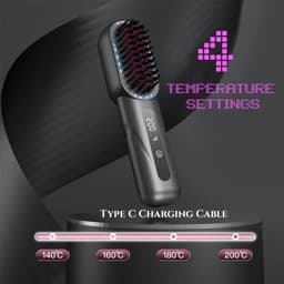 image-New Wireless Hair Straightener Shrink Design Type-C Straight Hair Comb