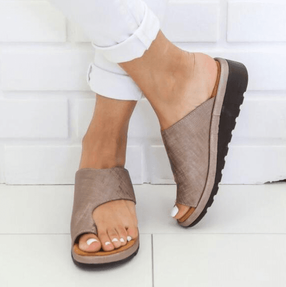 image-Large size sandals female spring and summer new European and American solid color ladies toe sandals foreign trade explosions wish Amazon cross-border