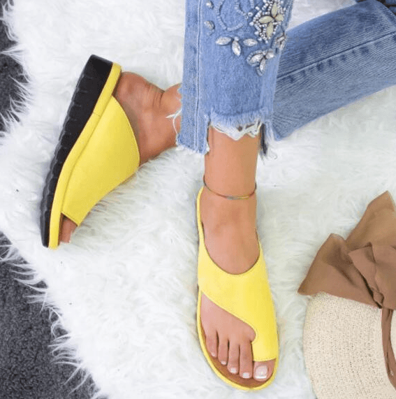image-Large size sandals female spring and summer new European and American solid color ladies toe sandals foreign trade explosions wish Amazon cross-border
