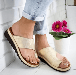image-Large size sandals female spring and summer new European and American solid color ladies toe sandals foreign trade explosions wish Amazon cross-border