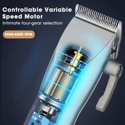 image-LCD Digital Display Hair Clipper Set Professional Electric Hair