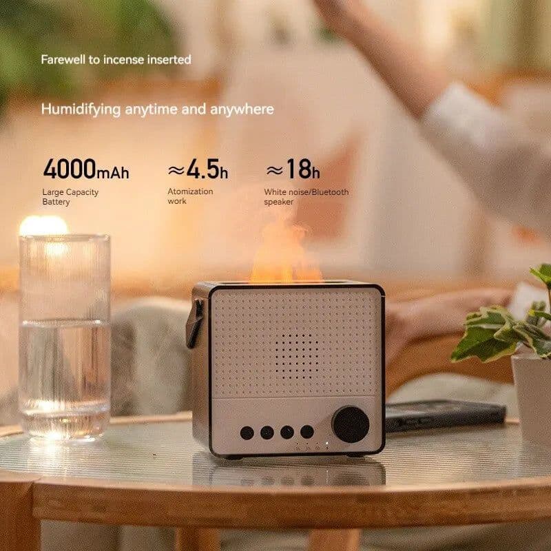 image-Creative Simulation of Colorful Flame Diffuser Wireless Smart