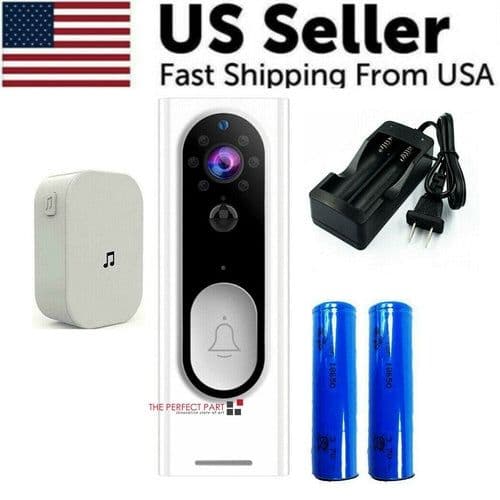 image-WiFi Ring Doorbell 1080P HD Security Camera Wireless Door Bell Camera